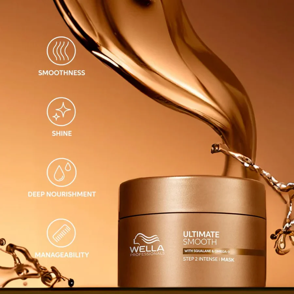 Wella Ultimate Smooth Hair Mask 150ml deep nourishment frizz control smooth shiny hair treatment