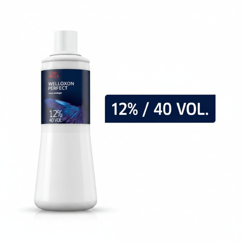 Wella Welloxon Perfect 12 Percent 40 Vol Developer 500ml for professional blonding bleaching and high lift hair color services**