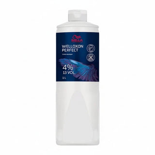 Wella Welloxon Perfect 4 Percent 13 Vol Developer 1000ml for professional hair coloring tone refinement and gentle lift services**