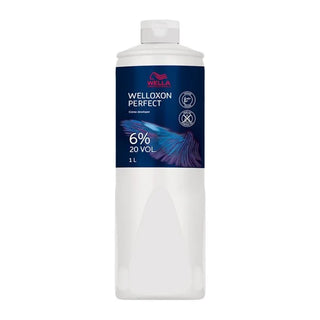 Wella Welloxon Perfect 6 Percent 20 Vol Developer 1000ml for professional hair coloring grey coverage and salon color services**