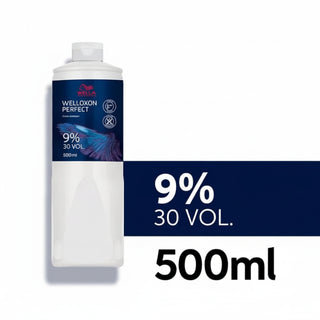 Wella Welloxon Perfect 9 Percent 30 Vol Developer 500ml for professional hair coloring lightening and salon color services**
