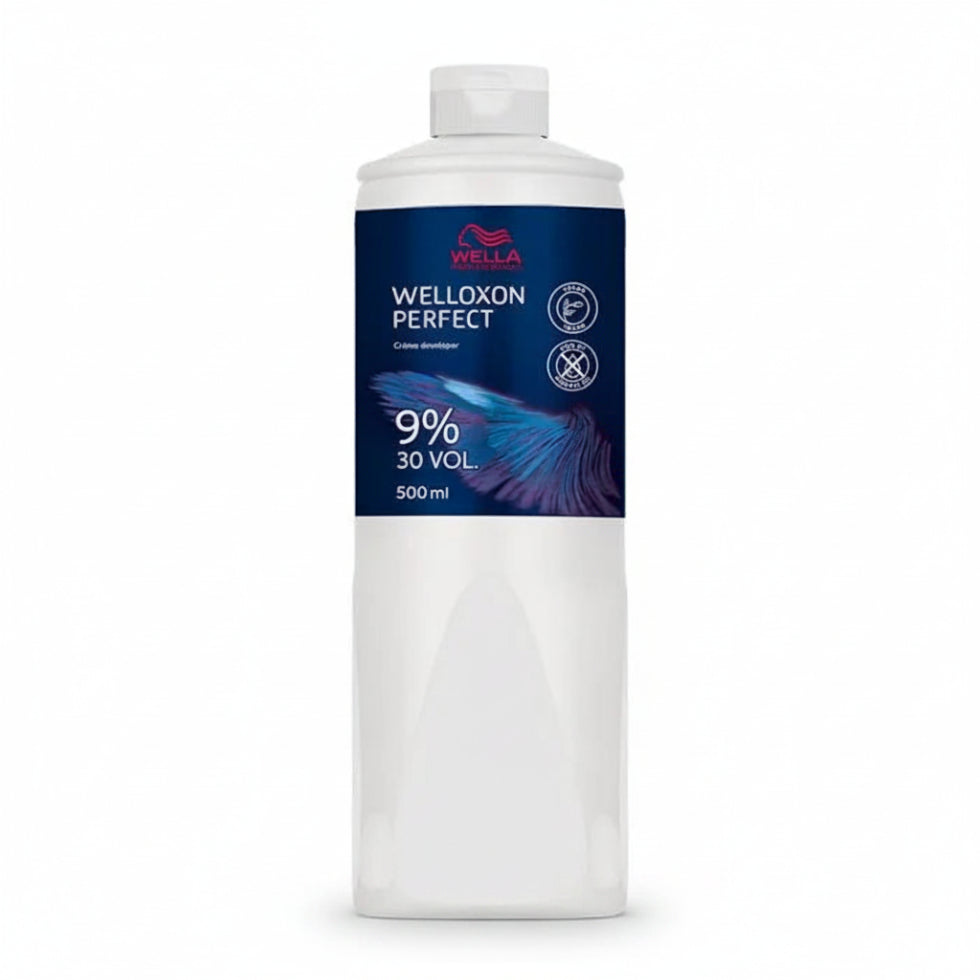 Wella Welloxon Perfect 9 Percent 30 Vol Developer 500ml for professional hair coloring lightening and salon color services**