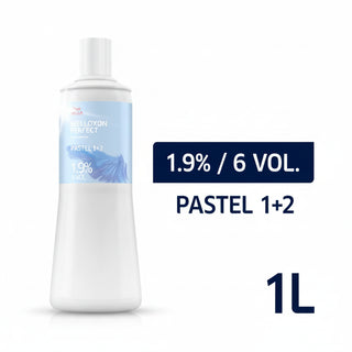 Wella Welloxon Perfect Pastel 1.9 Percent Developer 1000ml for professional toning pastel hair color and salon color services**