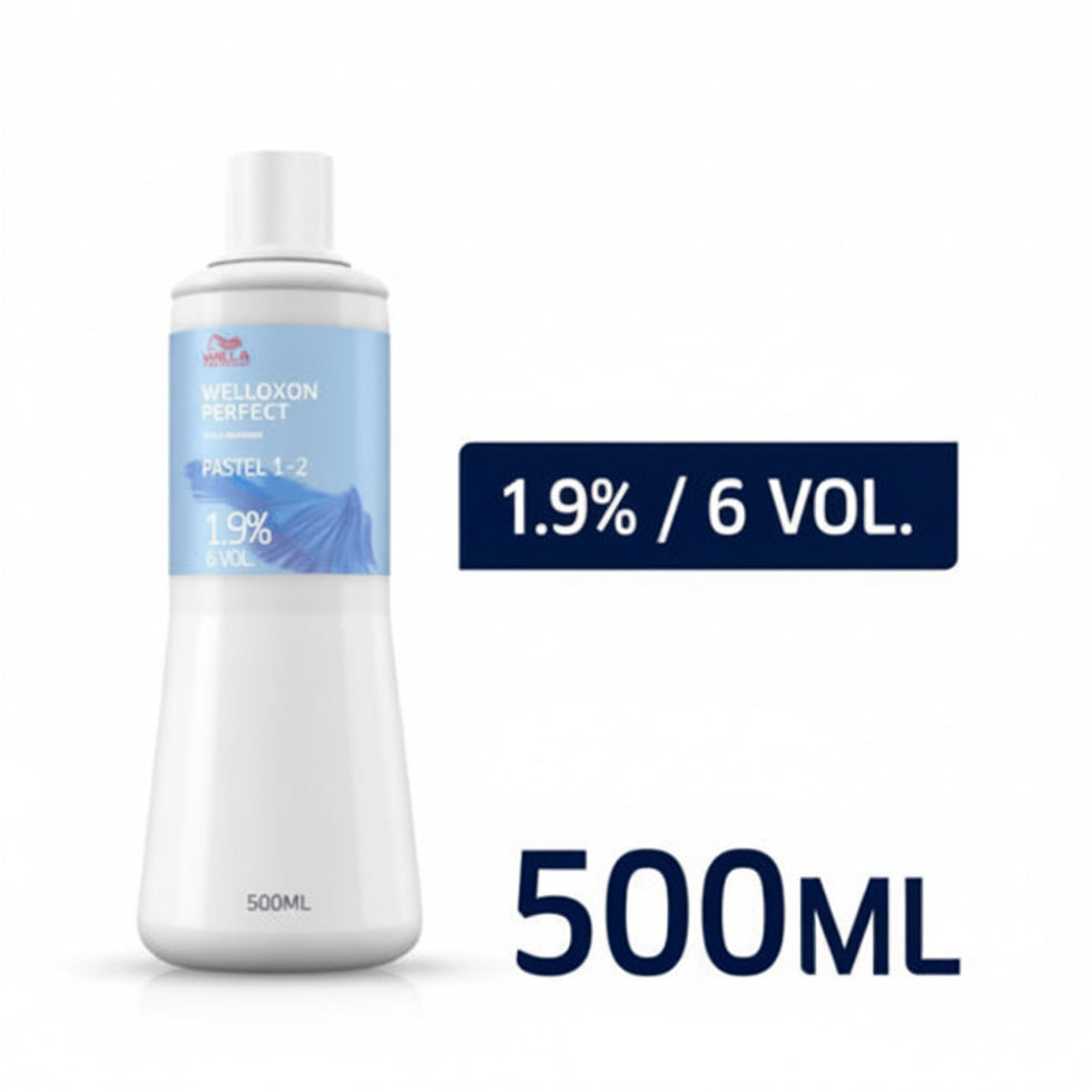 Wella Welloxon Perfect Pastel 1.9 Percent Developer 500ml for toning pastel hair color and professional salon color services**