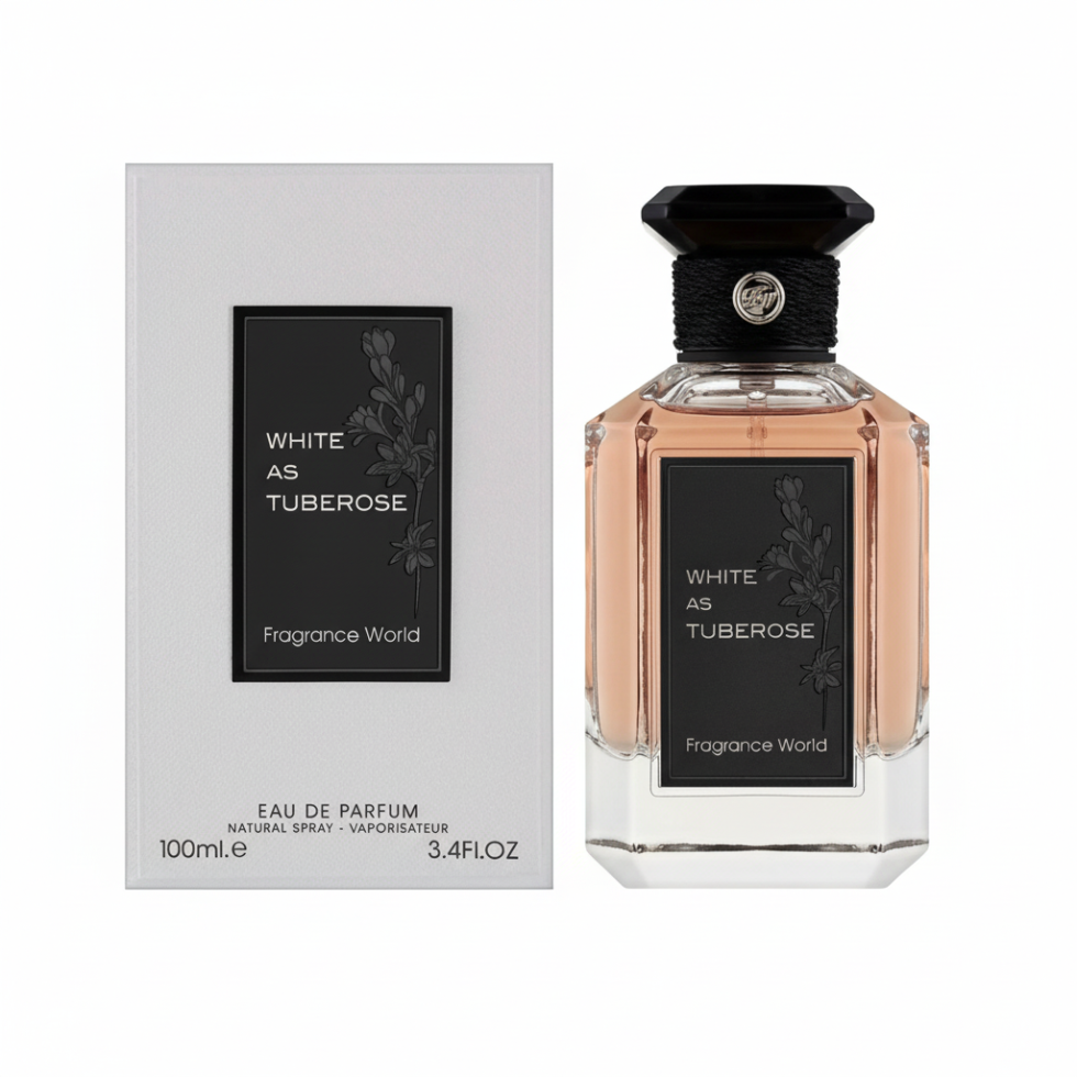 White As Tuberose EDP 100ml Fragrance World floral fruity tuberose unisex long lasting perfume
