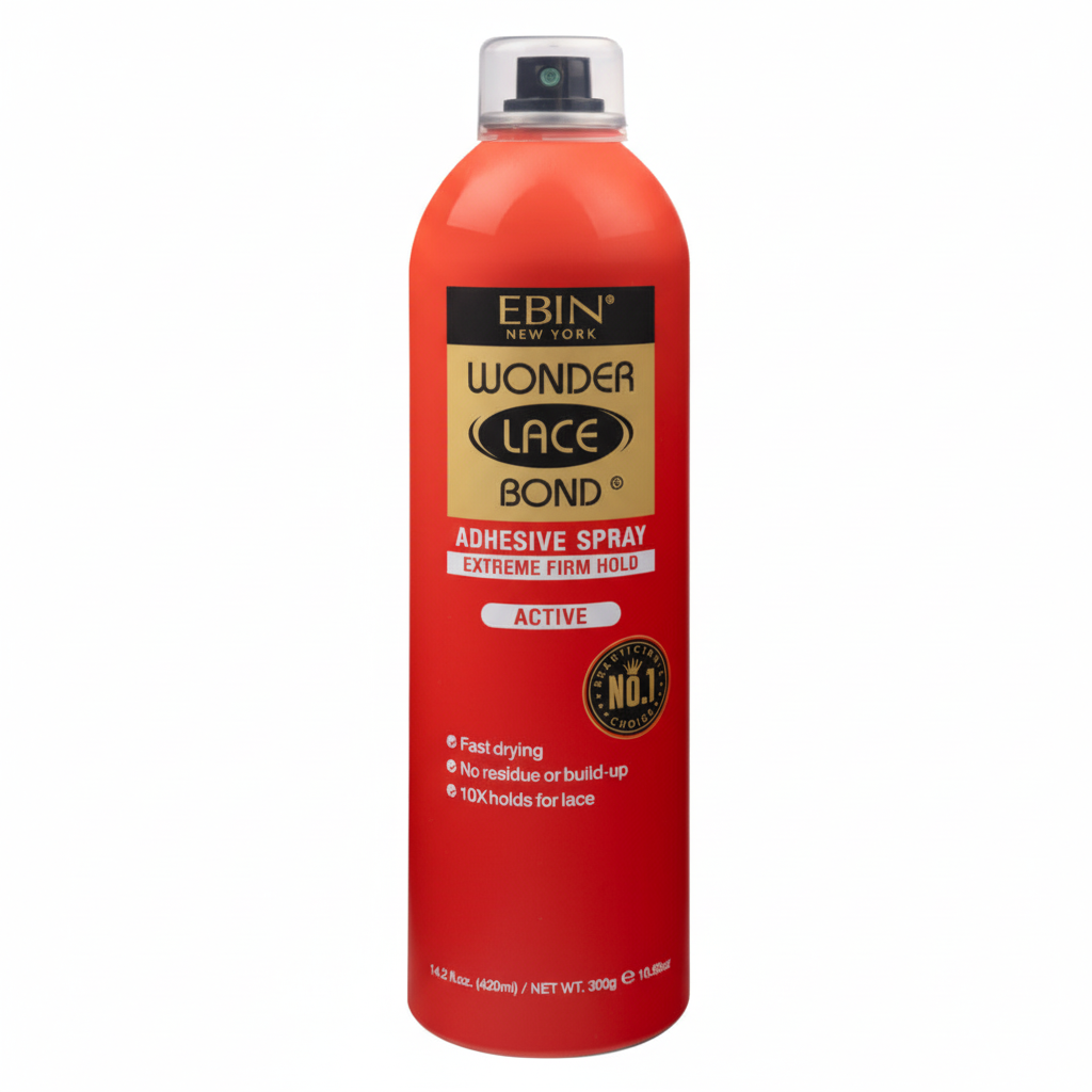 EBIN Wonder lace Bond Adhesive Spray -Extreme mega hold Active 420 ml-Wig Spray