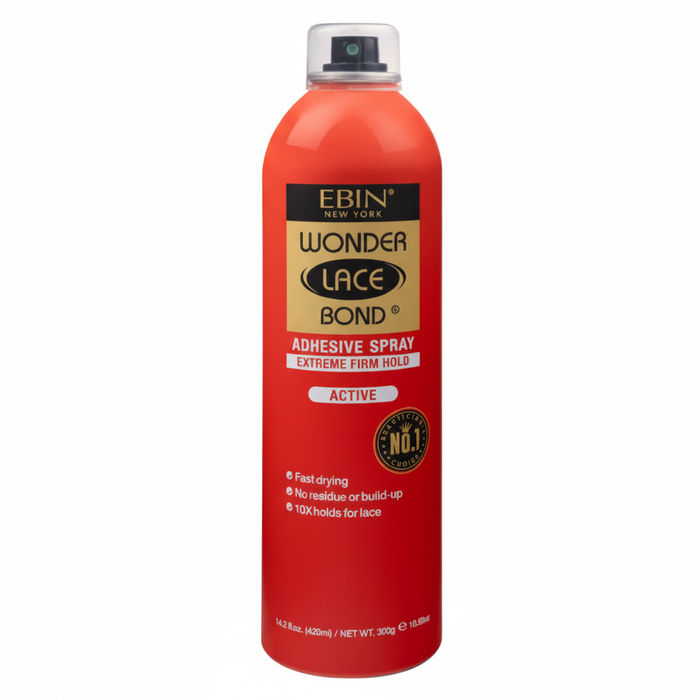 EBIN Wonder lace Bond Adhesive Spray -Extreme mega hold Active 420 ml-Wig Spray