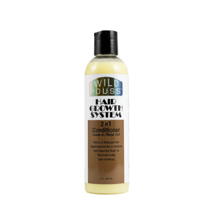 wild pouss hair growth system 2 in 1 conditioner 236.5ml nourishing strengthening detangling hair conditioner supports healthy hair growth soft smooth manageable hair care product