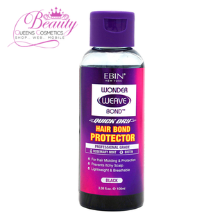 Ebin Wonder Weave Quick Dry Hair Bond Protector Black 100ml- Shield & Nourish Hair