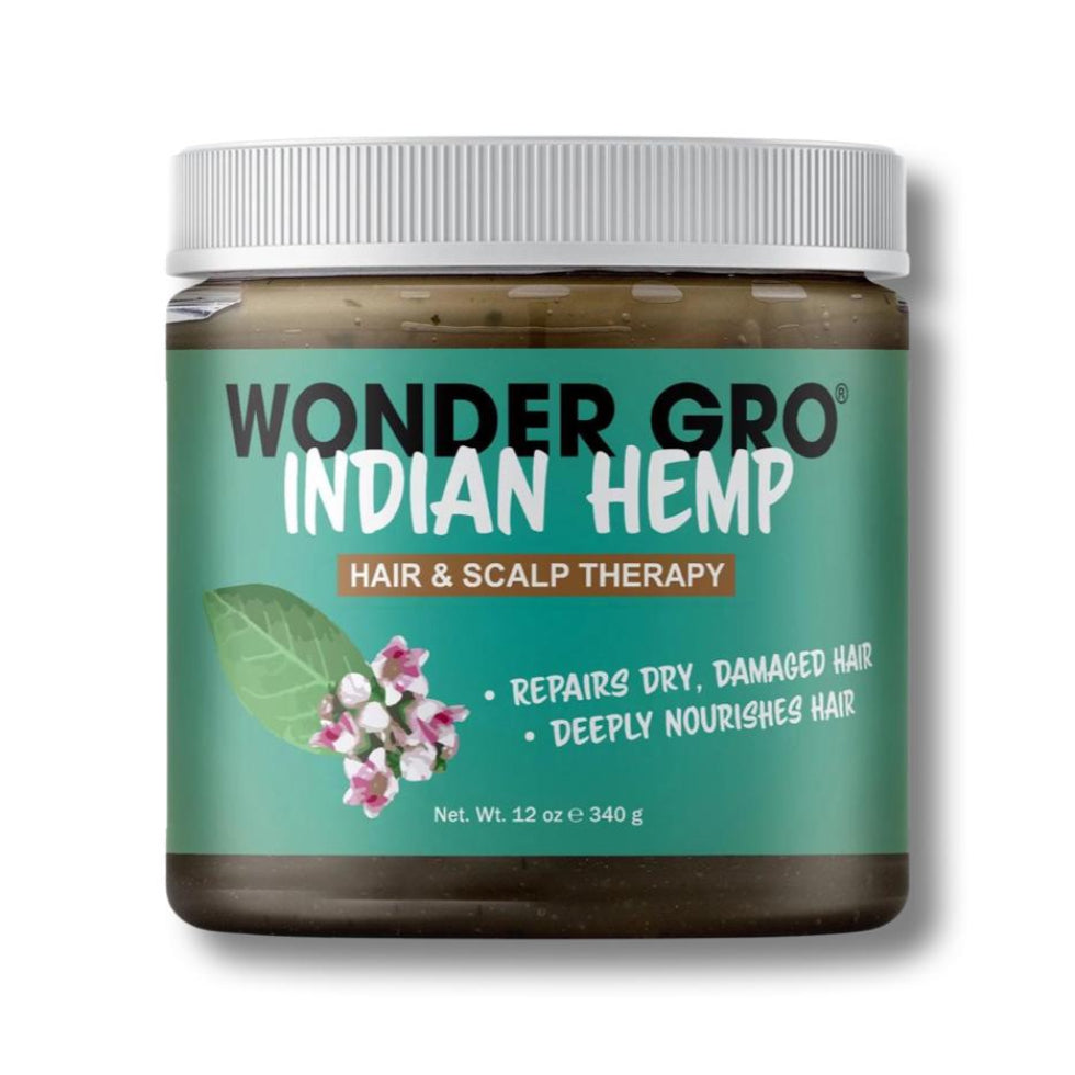 Wonder Gro Indian hemp therapy hair and scalp conditioner nourishes and repairs dry hair 