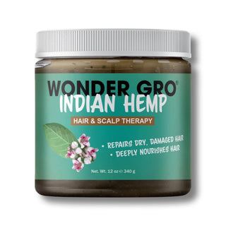 Wonder Gro Indian hemp therapy hair and scalp conditioner nourishes and repairs dry hair 