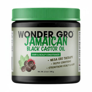 Wonder Gro Jamaican black castor hair and scalp conditioner strengthens weak dry hair 