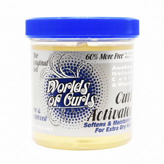 worlds of curls curl activator gel 32oz hydrate define extra dry curly hair soft shiny curls