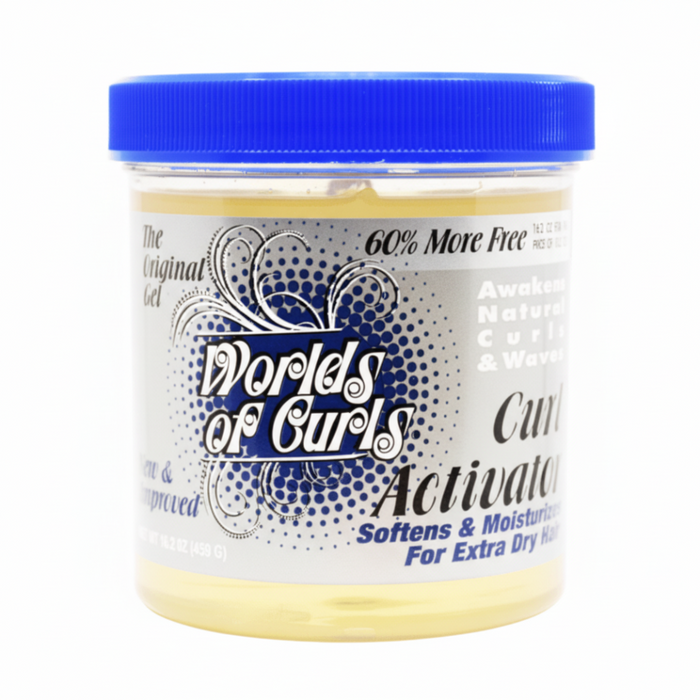 Gel activateur de boucles Worlds Of Curls pour cheveux extra secs 907g/32oz