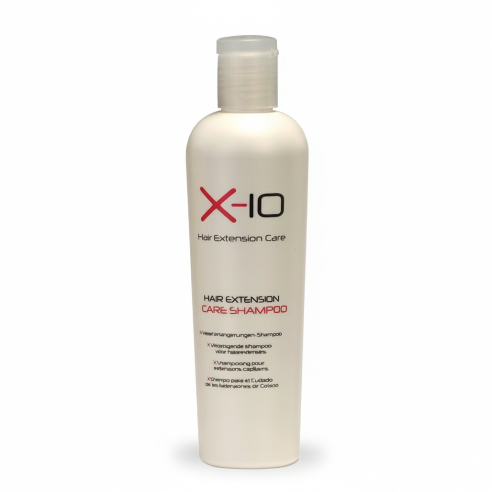 x-10 hair extension care shampoo gentle cleansing detangling for smooth soft manageable hair