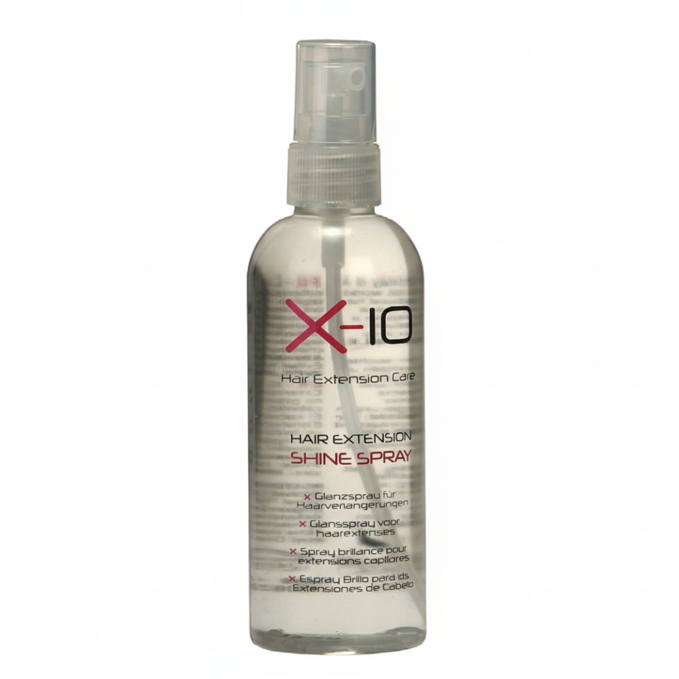 x-10 hair extension shine spray lightweight frizz free gloss for smooth shiny vibrant hair