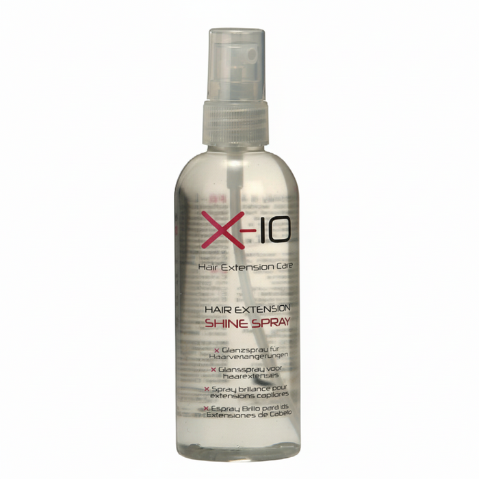 x-10 hair extension shine spray lightweight frizz free gloss for smooth shiny vibrant hair