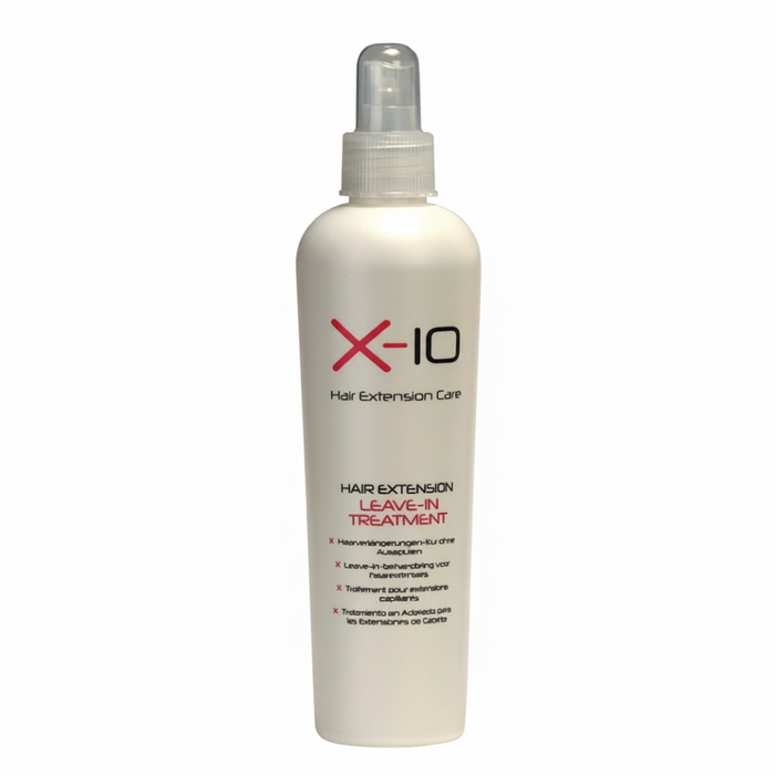 x-10 hair extension care leave in treatment instant conditioning uv protection smooth soft manageable hair