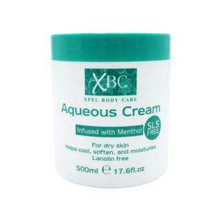 xbc aqueous cream with menthol 500ml cooling soothing moisturizing cream for dry skin