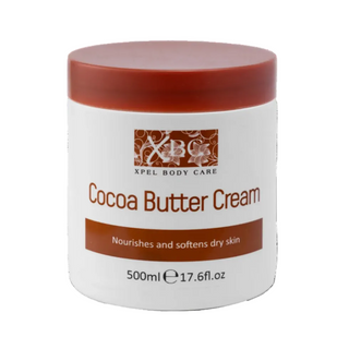 XBC Cocoa Butter Cream 500ml deep moisturizing body cream for soft smooth glowing skin.