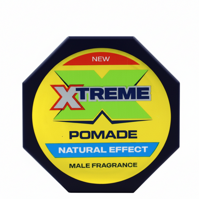 xtreme pomade natural effect 60g wet look shine strong hold hair styling men