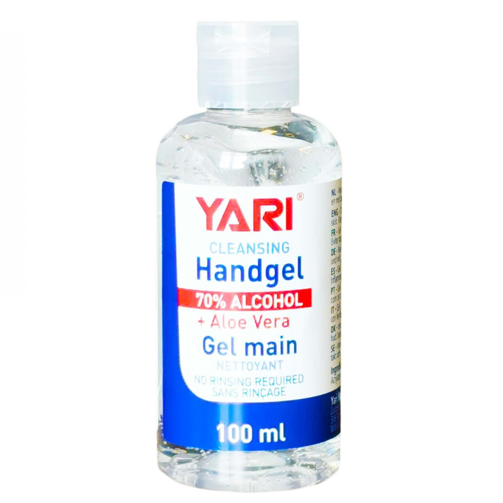yari cleansing handgel aloe vera 100ml 70 percent alcohol hand sanitizer gel germ protection quick dry non sticky travel size hygiene product