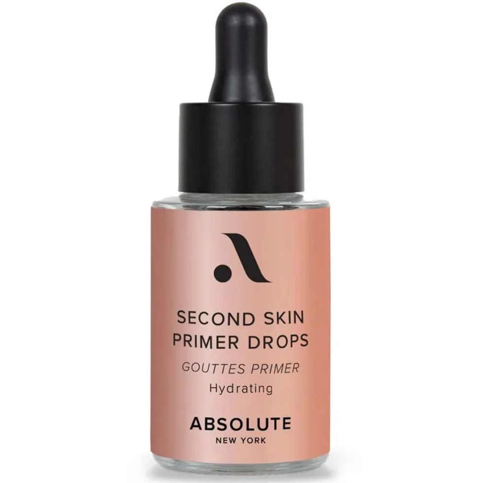 absolute new york second skin primer drops hydrating dewy glow face primer lightweight makeup base radiant skin prep primer smooth glow finish