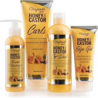 africa's best originals honey & castor co-wash 355ml sulfate-free curl cleanser