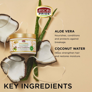 African Pride Aloe & Coconut Oil Deep Conditioner – 340g Repair & Hydrate Curls