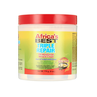 Africa’s Best Triple Repair Oil Moisturizer Miracle Cream 170g | Hair & Scalp Conditioner