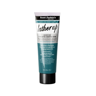 Aunt Jackie's Lather Up Sulfate-free Stimulating Shampoo Creme Aloe& Mint 284g/ 10oz.