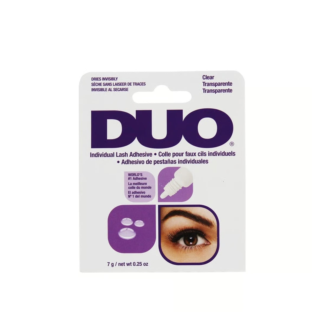 Adhésif pour cils individuels Duo, 7 g, transparent