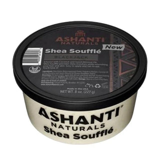 ashanti naturals shea souffle blackjack 227g shea butter moisturizer with coconut and almond oil for deep hydration skin and hair nourishment care