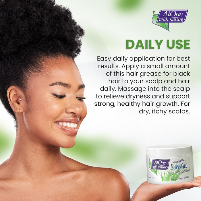 AtOne Aloe Vera SuperGro Hair & Scalp Conditioner 154g | Nourish & Strengthen