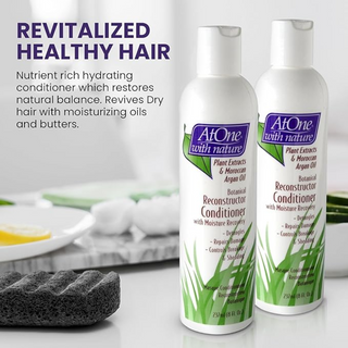 atone botanical reconstructor conditioner 8oz detangles repairs reduces shedding strengthens damaged hair care