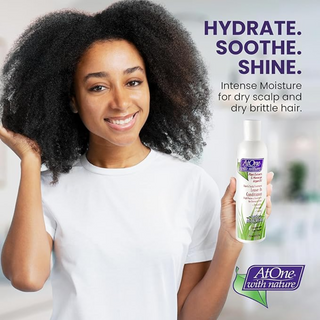 atone hair scalp leave in conditioner 8oz detangles repairs shines moisturizes soft healthy hair care