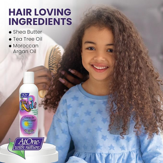 atone kids anti breakage moisturizer 237ml shea butter tea tree argan oil detangle soften kids hair care