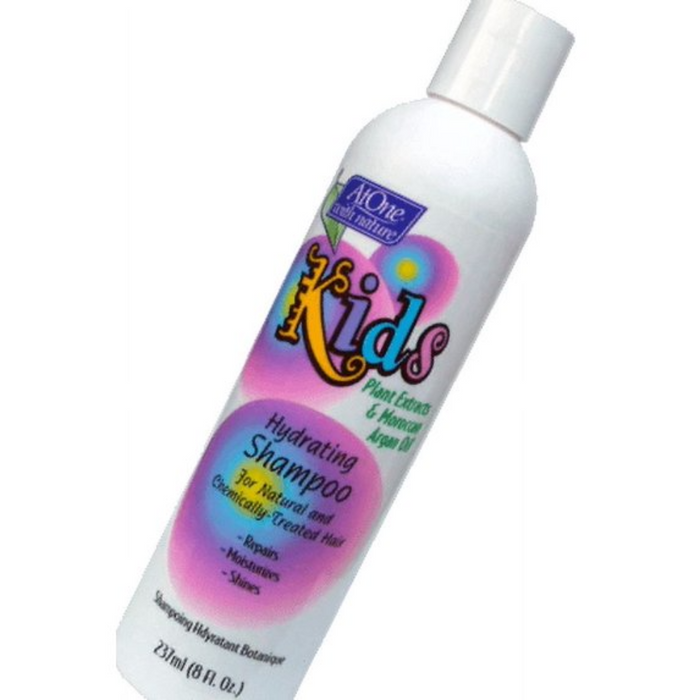 AtOne Kids Shampooing hydratant aux extraits de plantes et à l'huile d'argan de Morracan 237 ml/8 oz