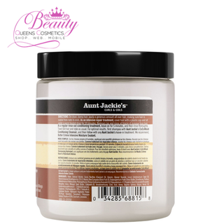 Aunt Jackie's Coconut Crème Recipes Coco Repair Deep Hair Conditioner, Delivers Nourishment, Stops Damage, Breakage for Natural Curls, 15 oz