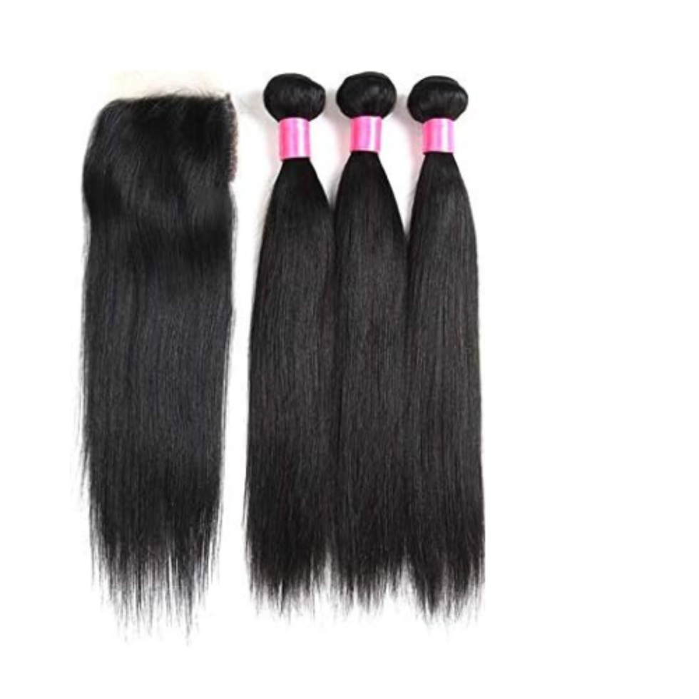 brazilian 100 percent human hair loose bundle straight soft smooth natural hair extensions with shine minimal shedding and versatile styling options