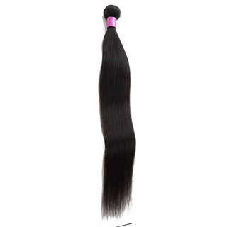 brazilian 100 percent human hair loose bundle straight soft smooth natural hair extensions with shine minimal shedding and versatile styling options