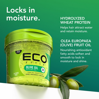 Eco Styler Olive Oil Styling Gel | Max Hold, Shine & Moisture | 12oz–80oz