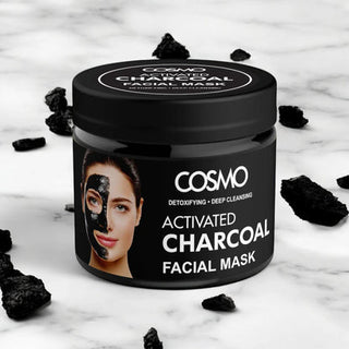 Cosmo Activated Charcoal Face Mask 200g- Deep Pore Cleansing & Blackhead Removal