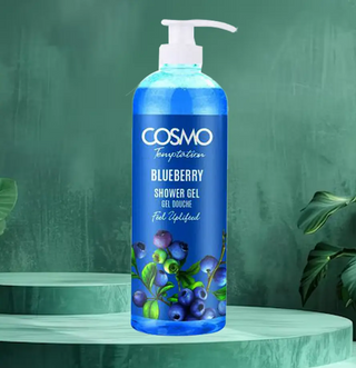 Cosmo Temptation Blueberry Shower Gel 1000ml- Hydrating & Refreshing Body Wash