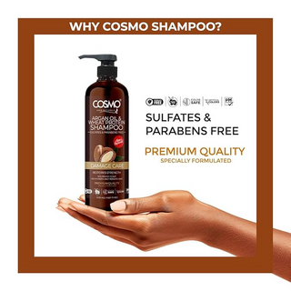 Cosmo Argan Oil & Wheat Protein Shampoo 100ml- Strengthening & Repair Formula