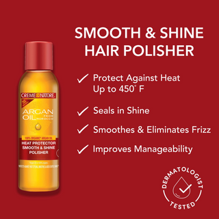 Creme Of Nature Argan Oil Heat Protector 118ml | Smooth Shine & Frizz Control
