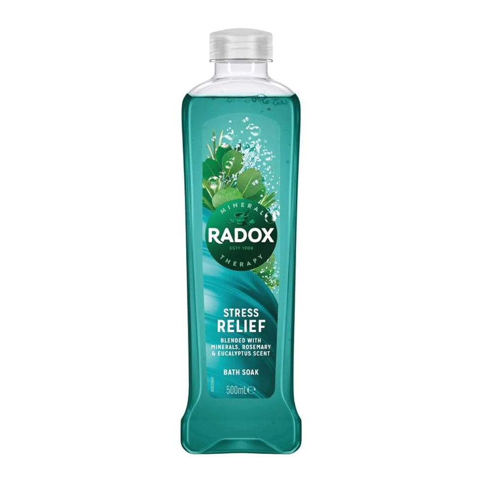 radox stress relief bath soak relax revive body mind mineral therapy 500ml