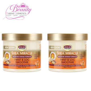 African Pride Shea Miracle Twist & Loc Smoothie 340g Define, Hydrate & Smooth Curls
