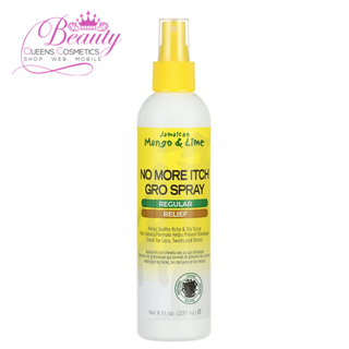 Jamaican Mango & Lime No More Itch Gro Spray 8oz- Hydrate & Strengthen Hair, Unisex
