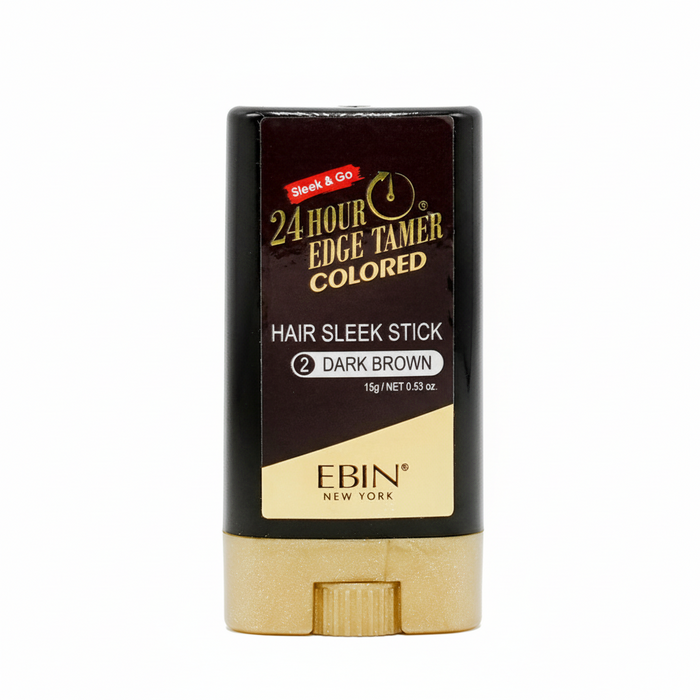 24 Hr Edge Tamer Hair Sleek Stick Dark Brown | Strong Hold Sleek Hair Control